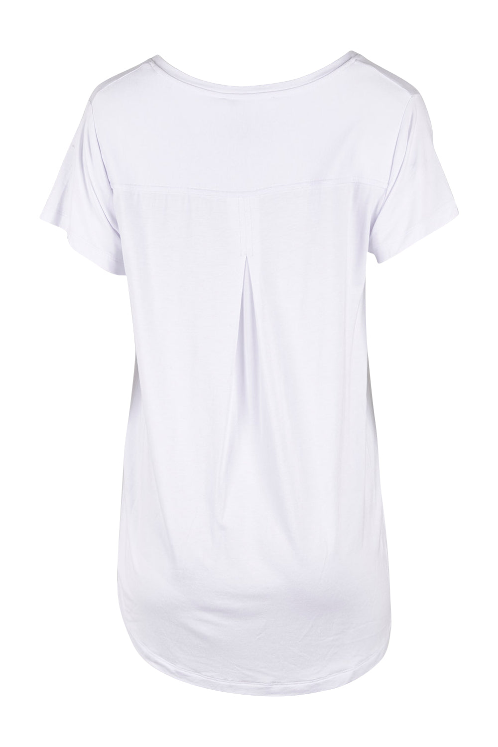 Product shot of the Matilda Tee in colour White (White), from the back