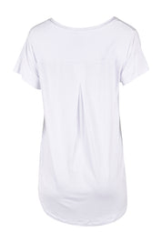 Product shot of the Matilda Tee in colour White (White), from the back