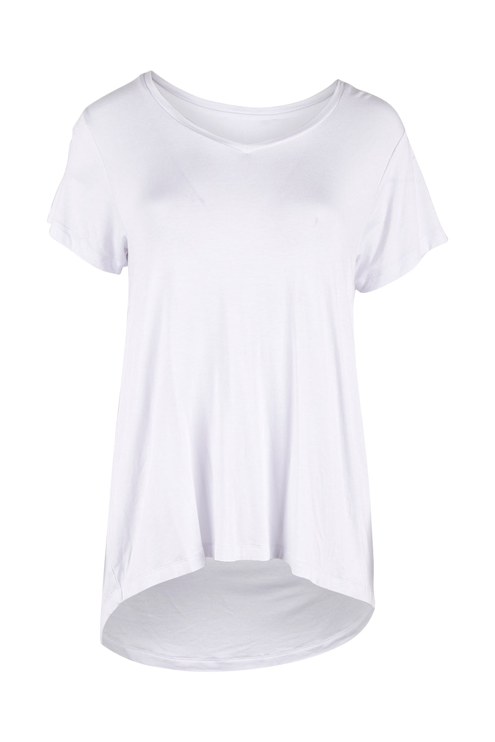 Product shot of the Matilda Tee in colour White (White), from the front