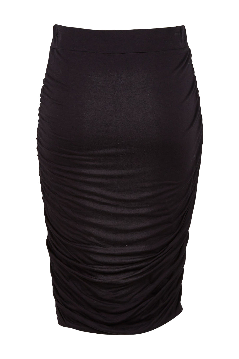 Product shot of the Nadia Skirt in colour Black (Black), from the front