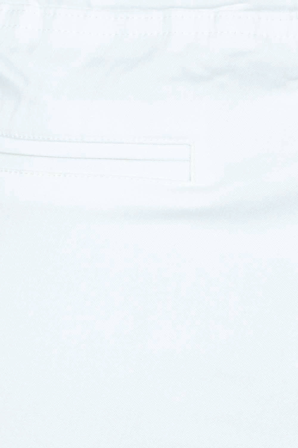 Product shot of the Crop Bengaline Pant in colour White (White), detail
