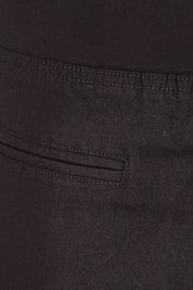 Product shot of the Crop Bengaline Pant in colour Black (Black), detail