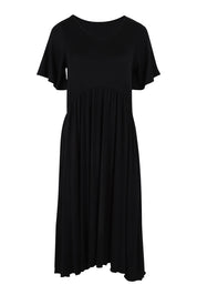 Product shot of the Donna Dress in colour Black (Black), from the front