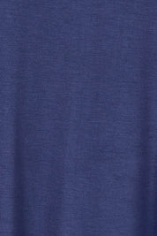 Product shot of the Cairo Tunic Bamboo Top in colour Navy (Blue), detail