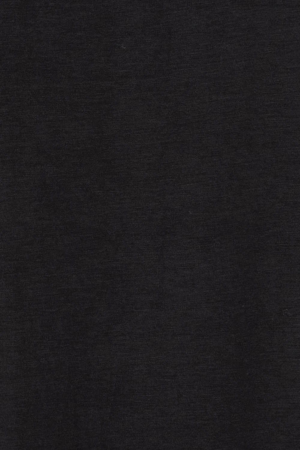 Product shot of the Cowl Bamboo Top in colour Black (Black), detail