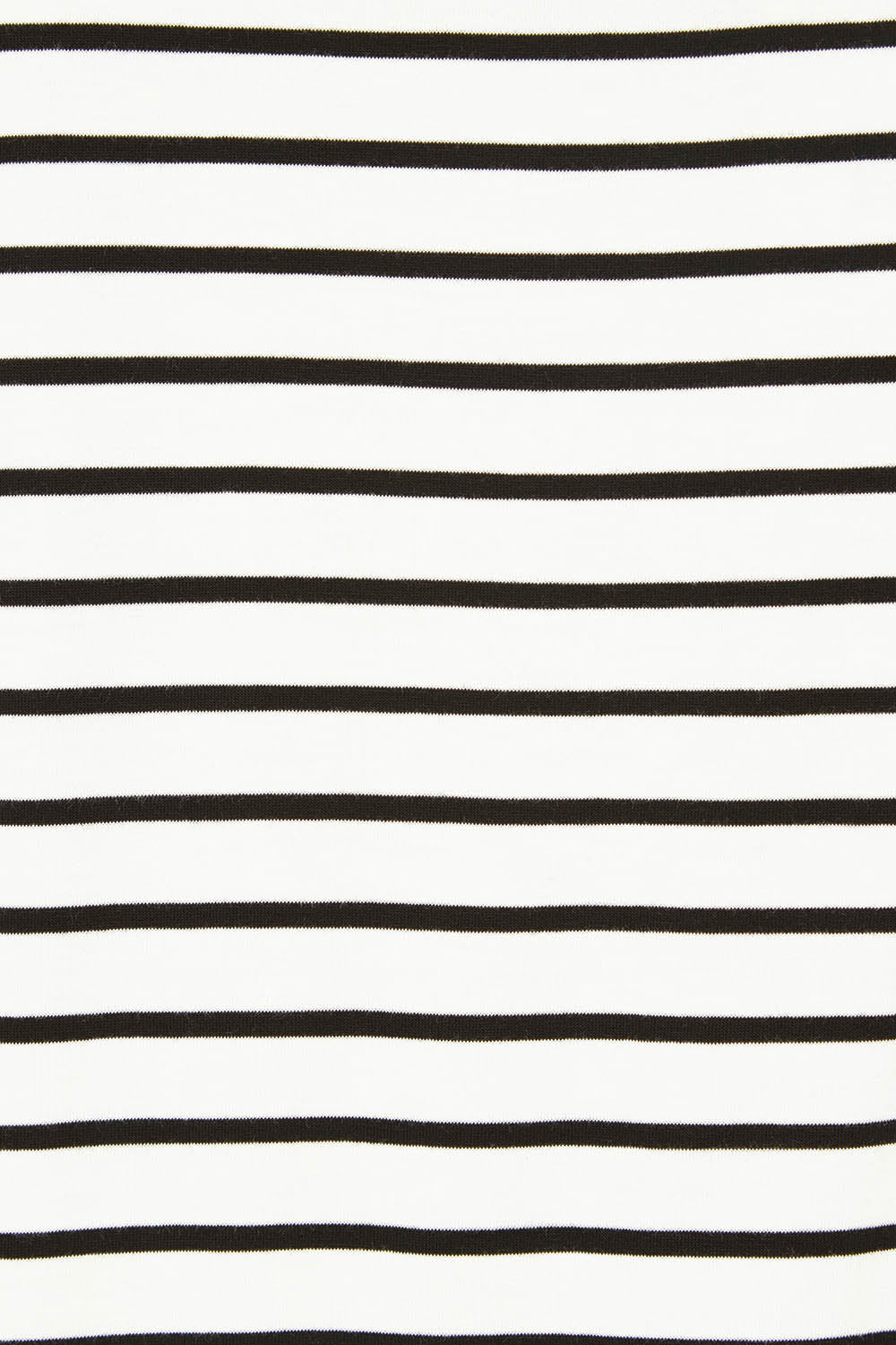 Product shot of the Cowl Bamboo Top in colour Monostripe (White), detail
