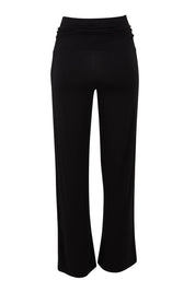 Product shot of the Houston Relaxed Pant in colour Black (Black), from the back