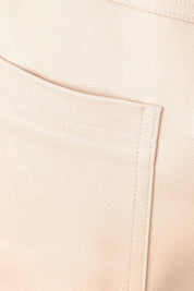 Product shot of the Kenzie Cotton Blend Jogger in colour Cream, detail