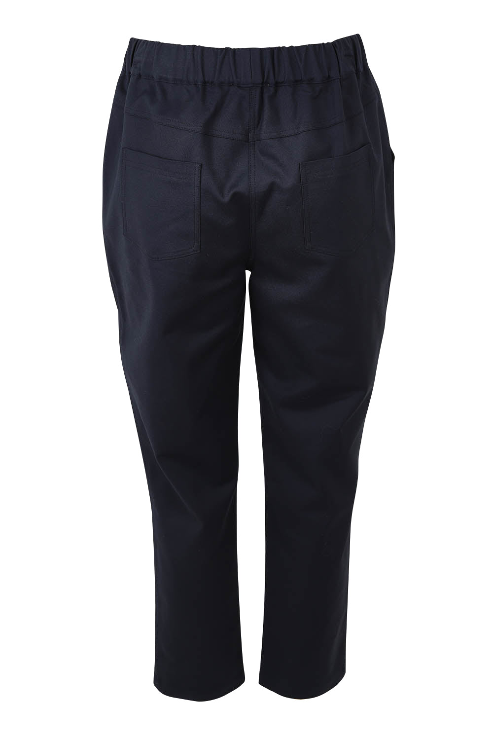 Product shot of the Kenzie Cotton Blend Jogger in colour Navy (Blue), from the back