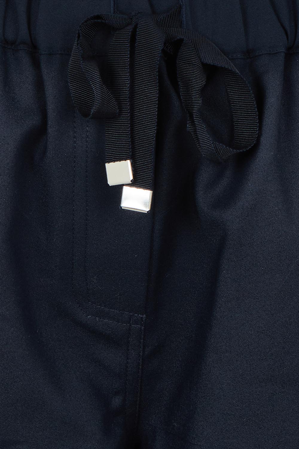 Product shot of the Kenzie Cotton Blend Jogger in colour Navy (Blue), detail