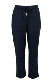 Product shot of the Kenzie Cotton Blend Jogger in colour Navy (Blue), from the front