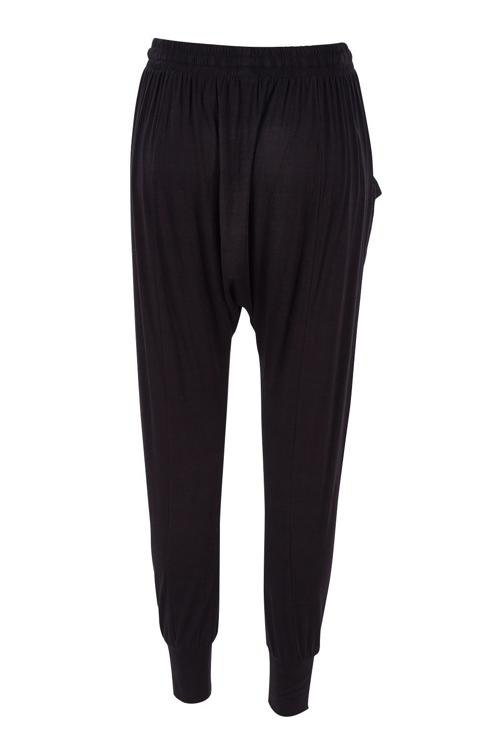 Product shot of the Barcelona Pant in colour Black (Black), from the back