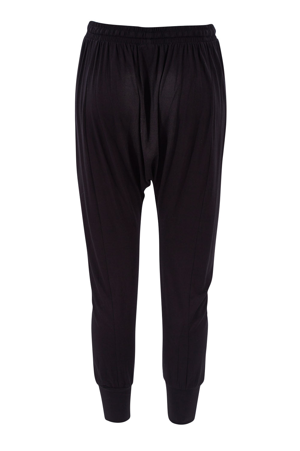 Product shot of the Barcelona Pant in colour Black (Black), from the back