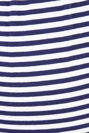 Product shot of the Barcelona Pant in colour Navystripe (Blue), detail