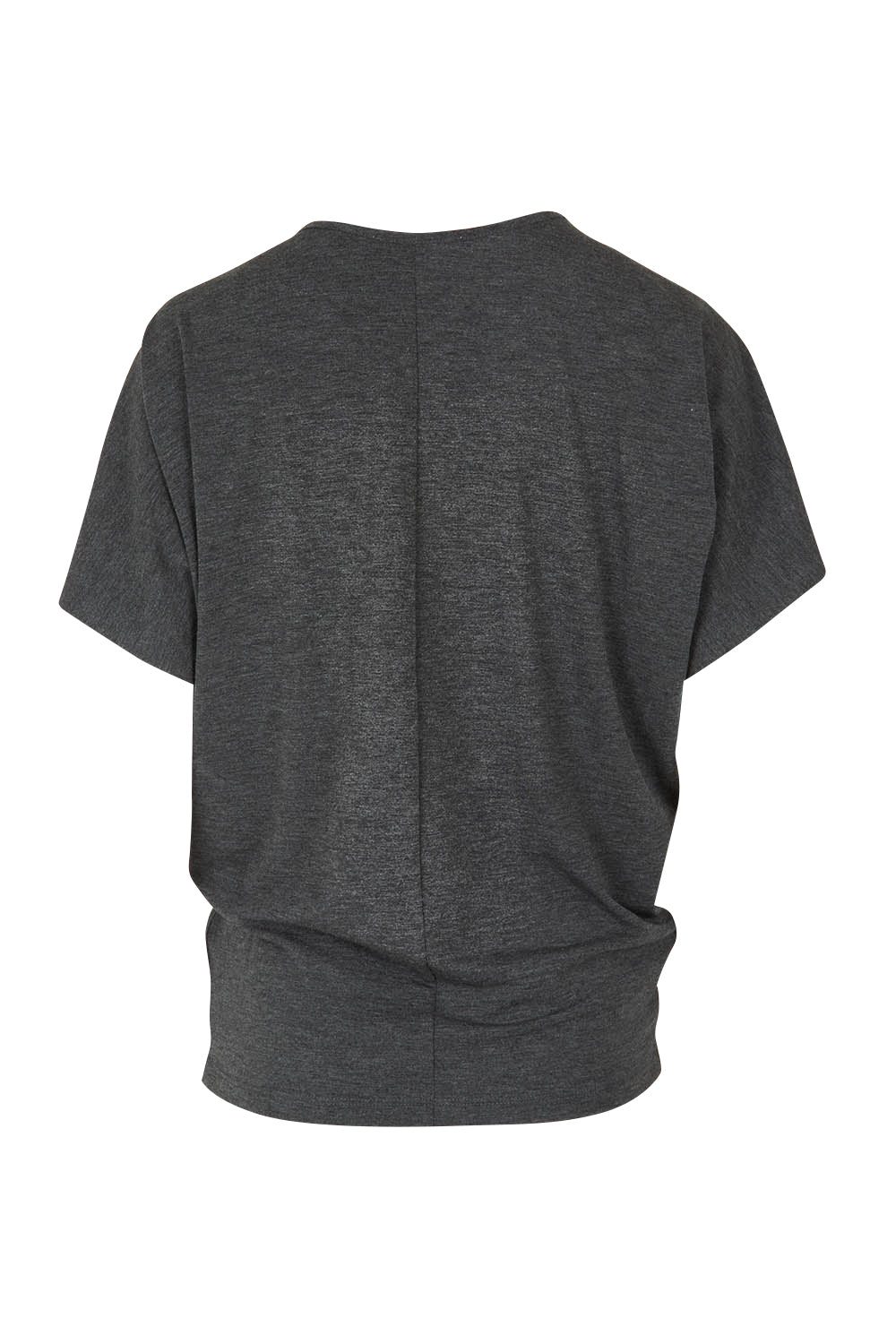 Product shot of the Maui Tee in colour Charcoal (Grey), from the back