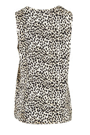 Product shot of the Positano Tank in colour Cheetah, from the back