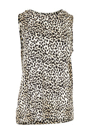 Product shot of the Positano Tank in colour Cheetah, from the front