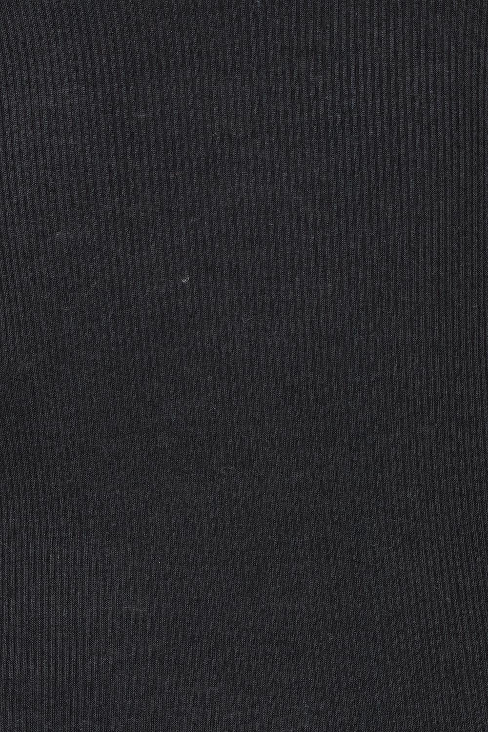 Product shot of the Tiana Cotton Blend Tank in colour Black (Black), detail