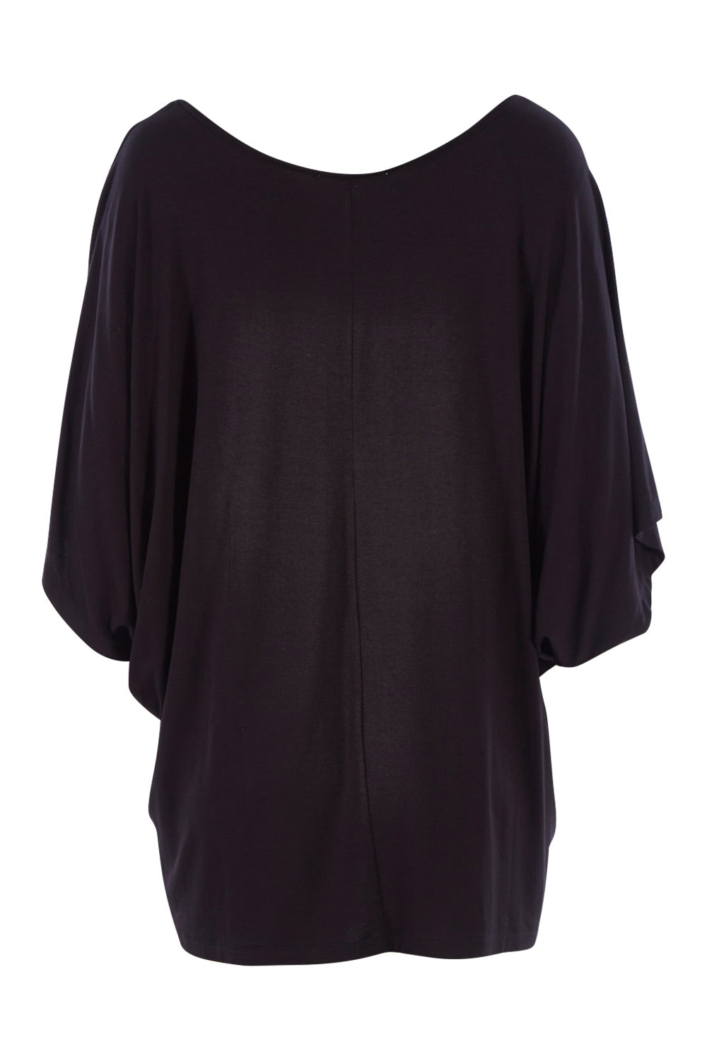 Product shot of the Maui Tee in colour Amore (Black), from the back
