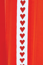 Product shot of the Jamie Track Pant – Tomato in colour Tomato, showing detail