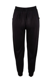 Product shot of the Paris Pant in colour Black (Black), from the back