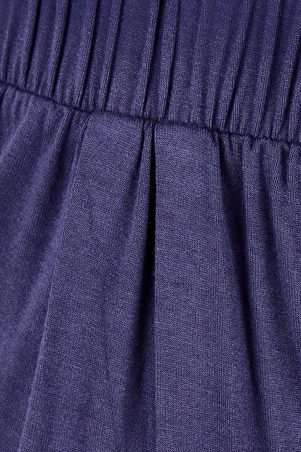 Product shot of the Paris Pant in colour Navy (Blue), detail