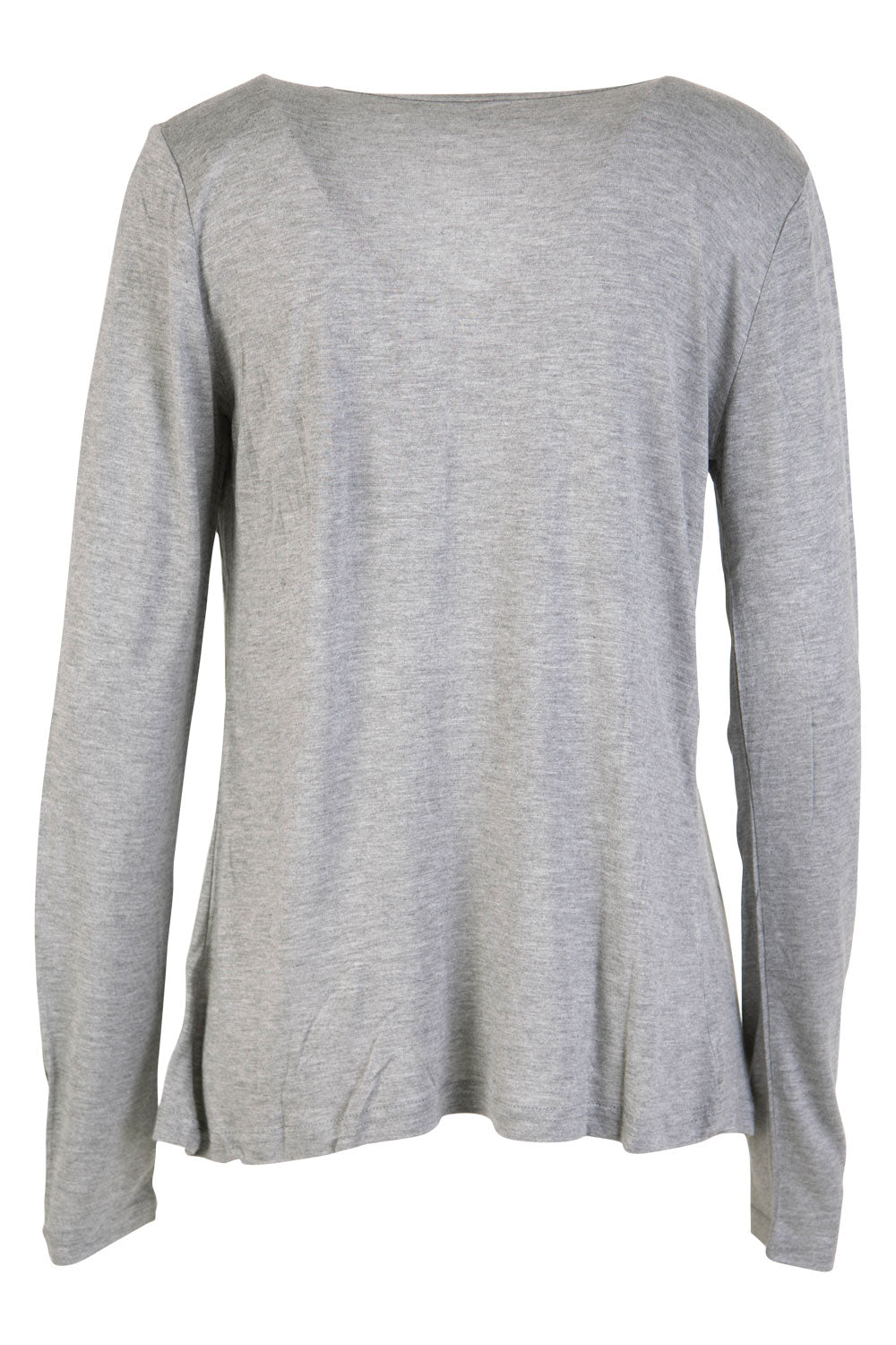 Product shot of the Melbourne Stretch Cardigan in colour SilverMarl (Grey), from the back