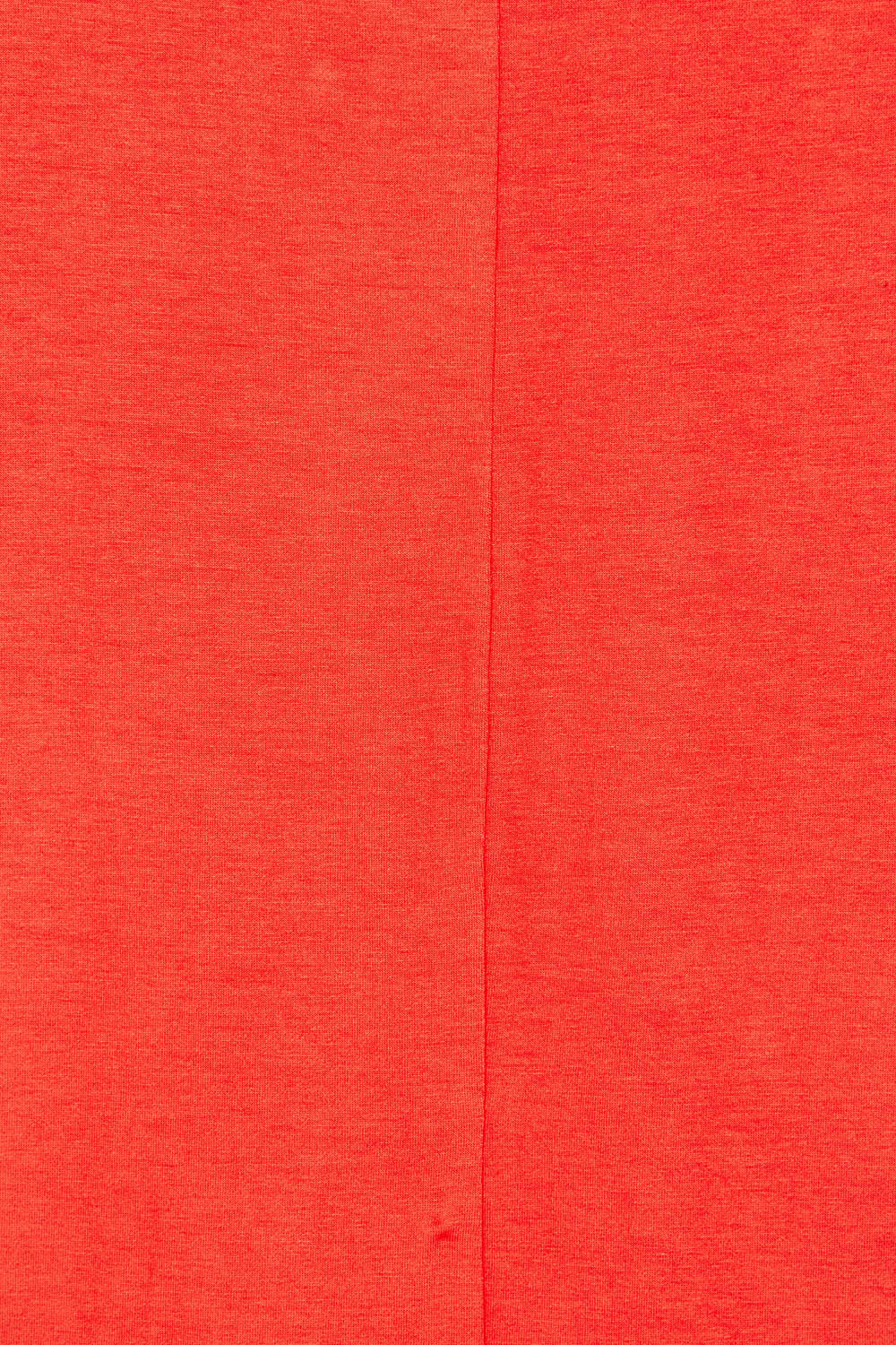 Product shot of the Milan 3/4 Sleeve Top in colour Flamered (Red), detail