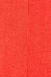 Product shot of the Milan 3/4 Sleeve Top in colour Flamered (Red), detail