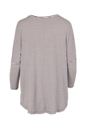 Product shot of the Milan 3/4 Sleeve Top in colour Nutmegstr, from the back