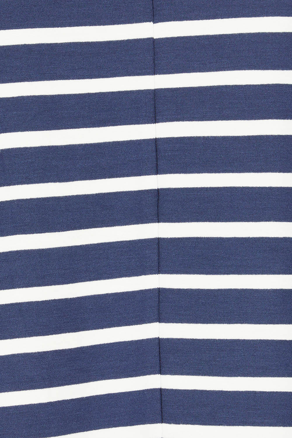 Product shot of the Milan 3/4 Sleeve Top in colour Paristripe (Blue), detail