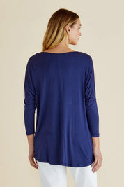 Milan Stretch Top - Navy