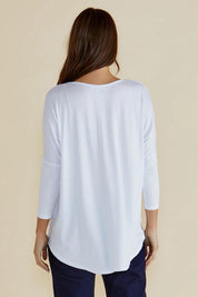 Milan Stretch Top - White