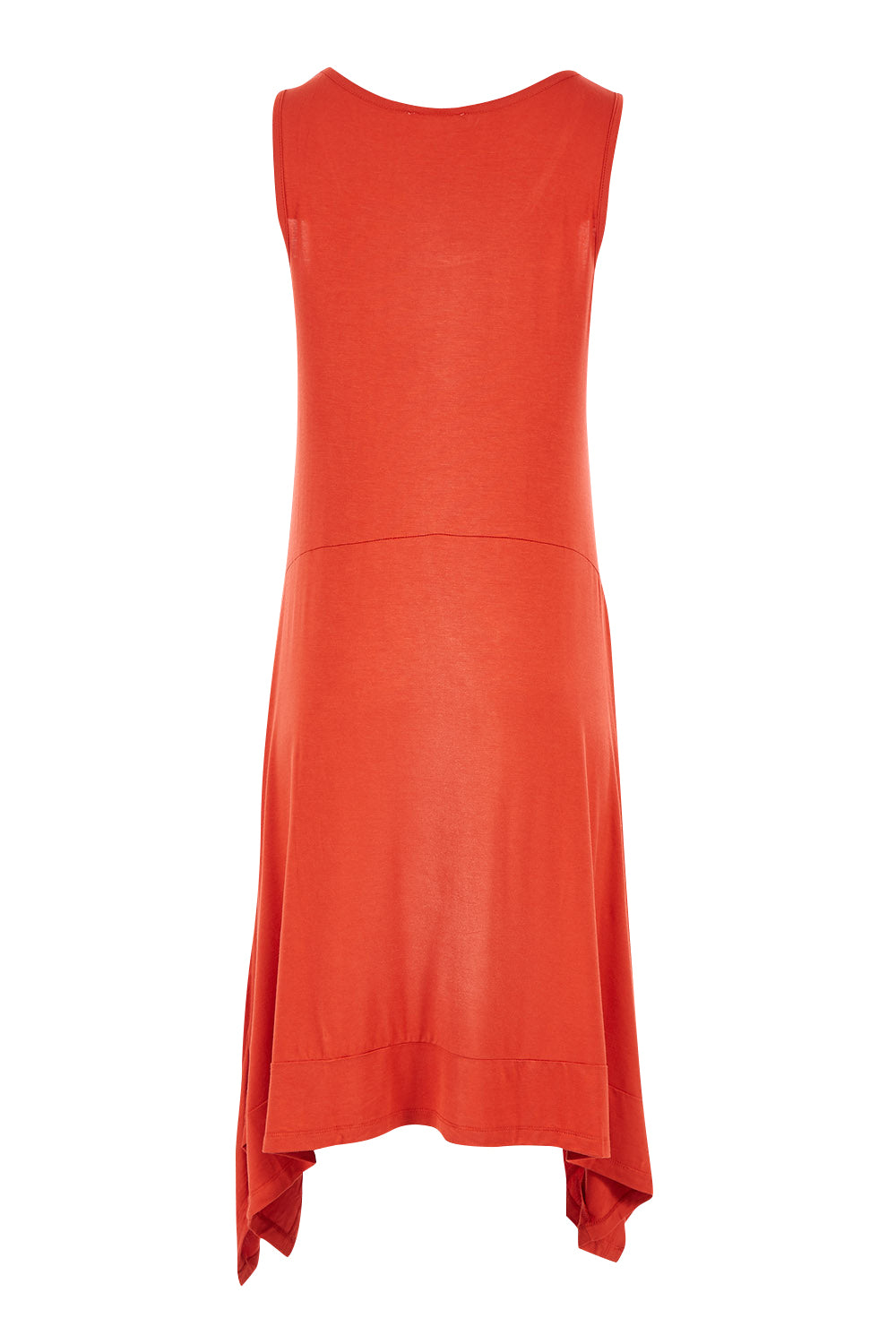 Product shot of the Madrid Dress in colour Sunset, from the back