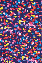 Product shot of the Maui Dress in colour Confetti (Blue), detail
