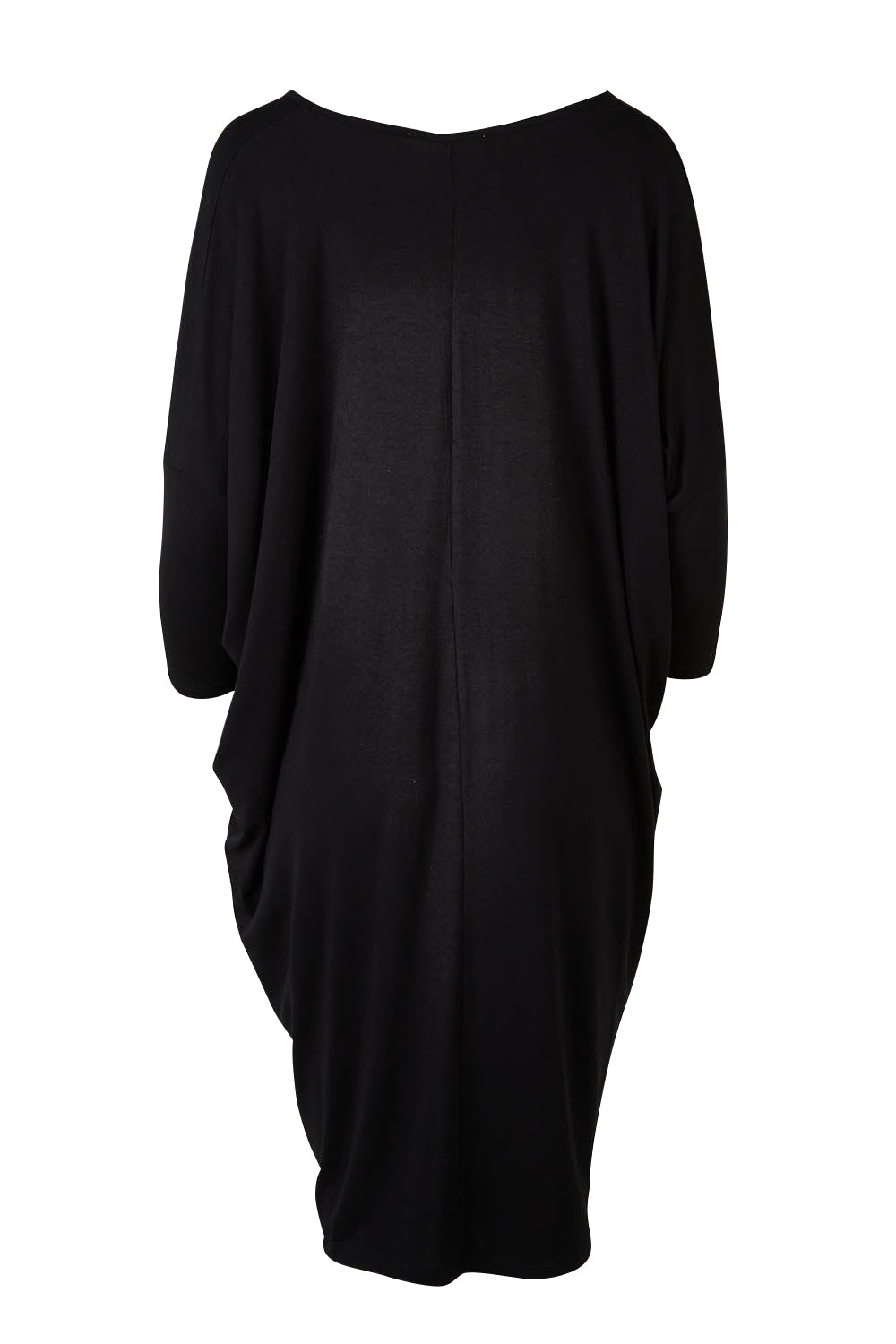 Product shot of the Lucia Dress in colour Black (Black), from the front