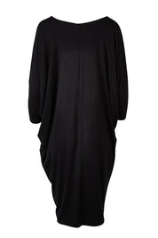 Product shot of the Lucia Dress in colour Black (Black), from the front