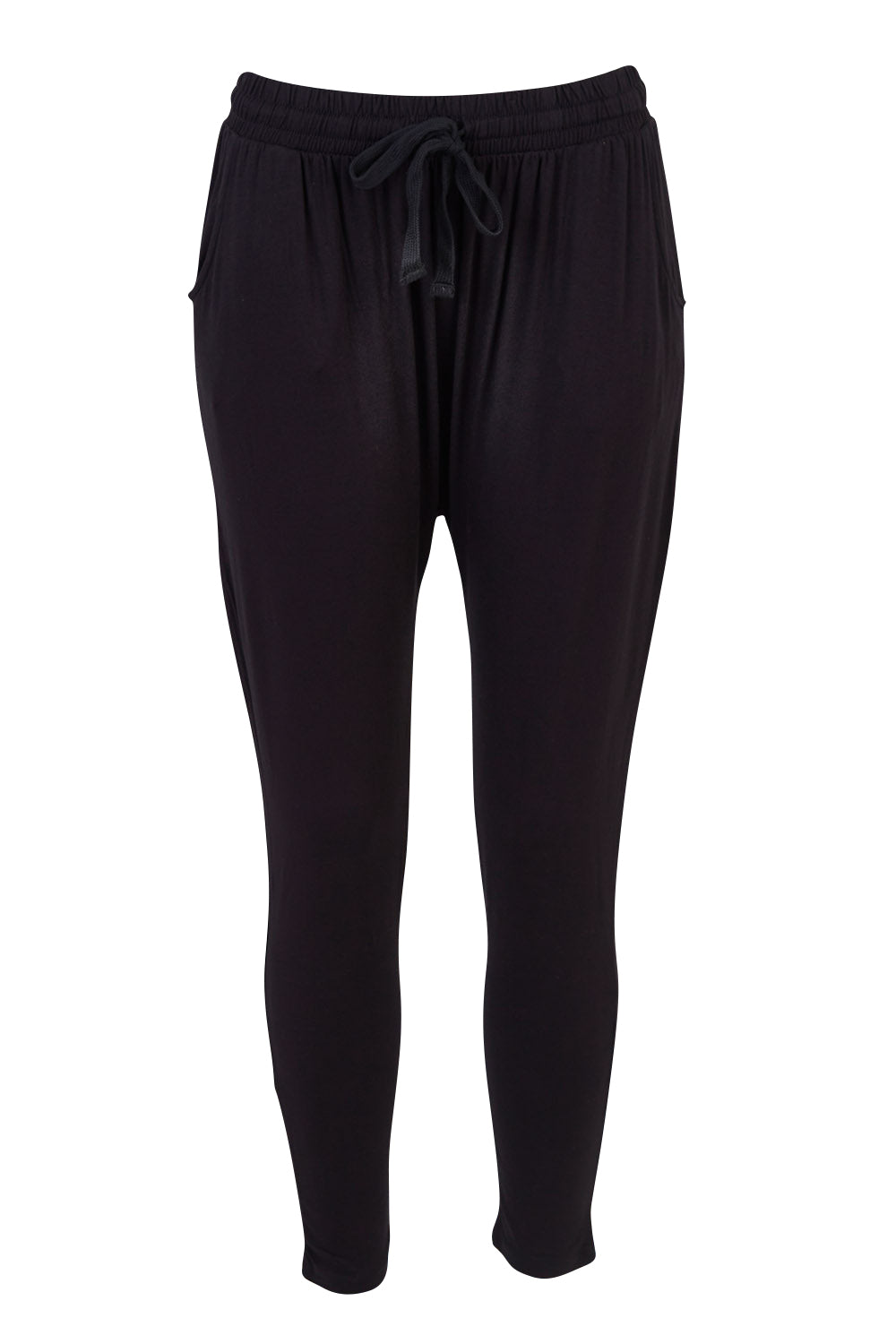Product shot of the Hamilton Pant in colour Black (Black), from the front