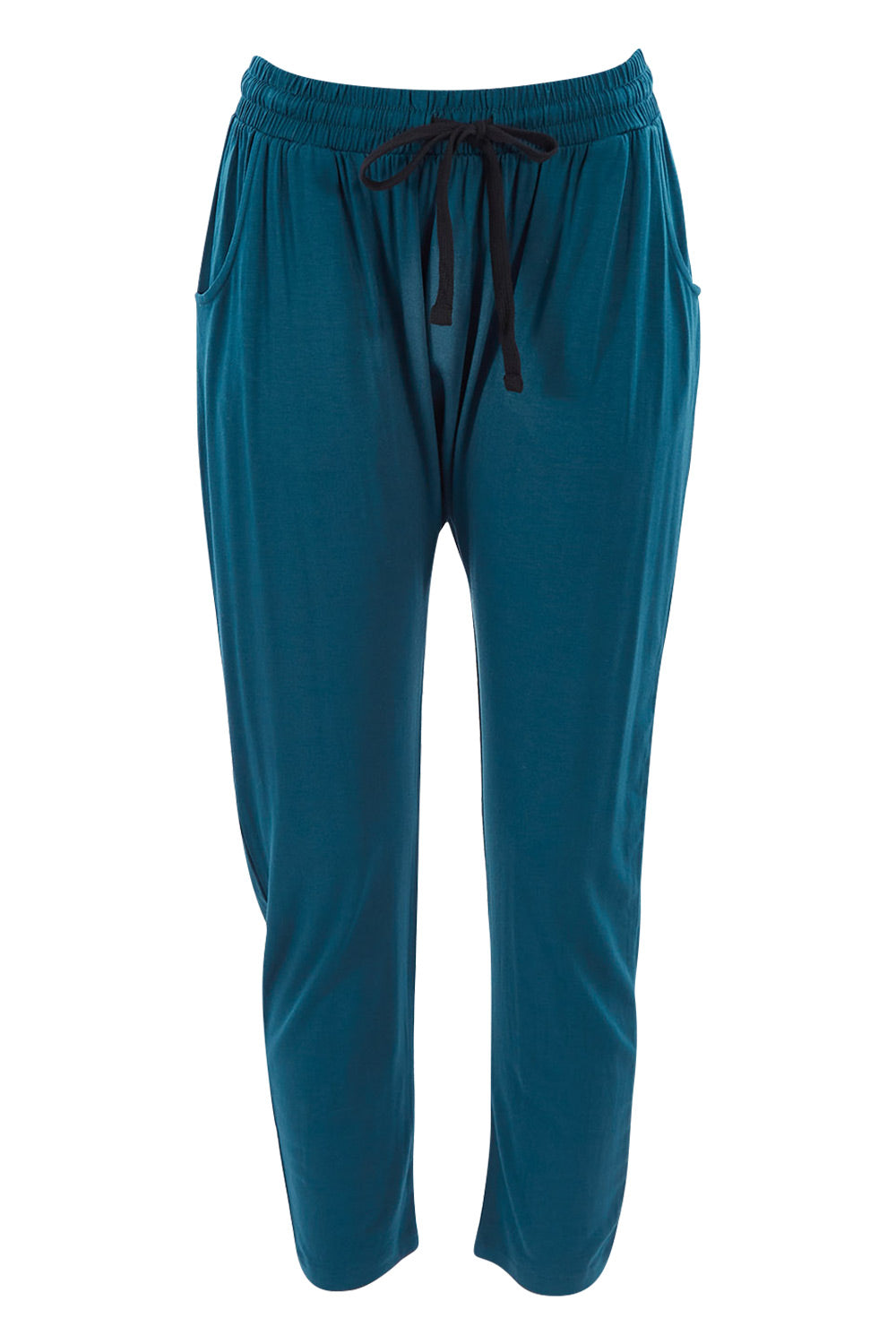 Product shot of the Hamilton Pant in colour Teal (Green), from the front