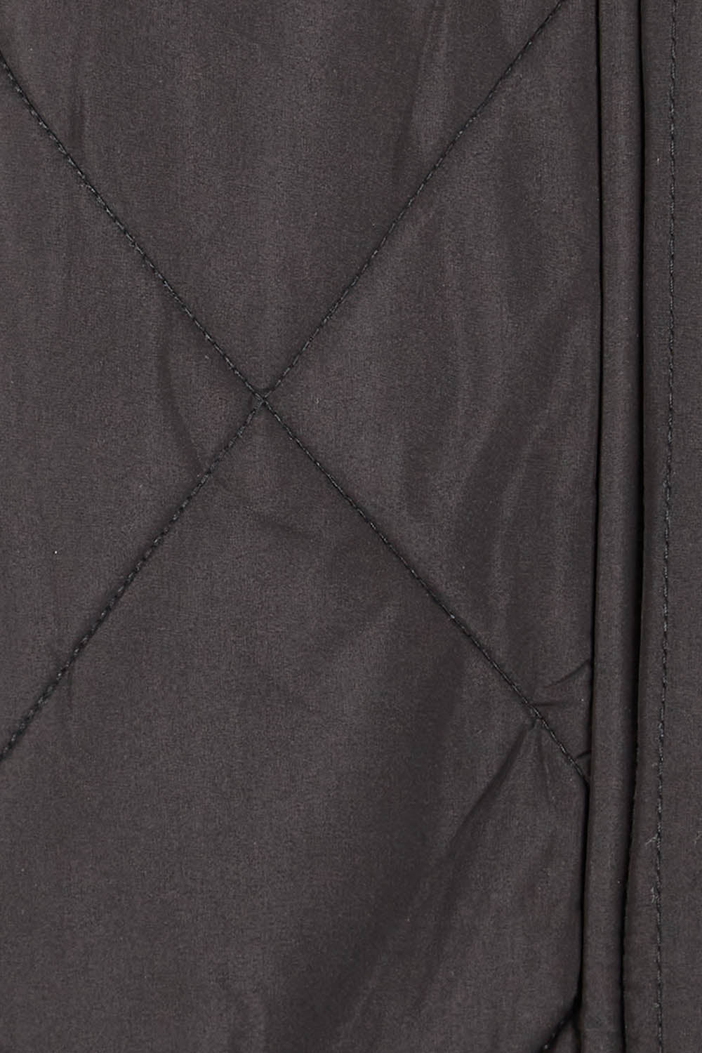 Product shot of the Tribeca Puffer Jacket in colour Black (Black), detail
