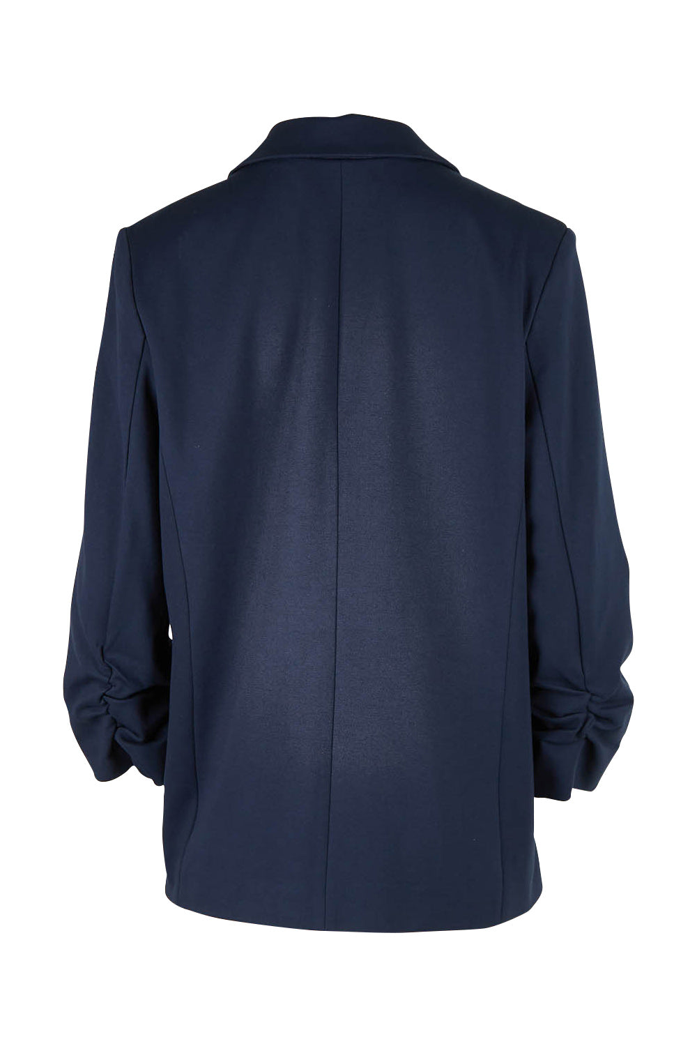 Product shot of the Merci Ponte Blazer in colour Peonynavy (Blue), from the back