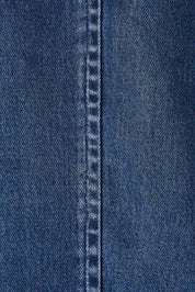 Product shot of the Melba Denim Blazer in colour Drkrinse (Blue), detail