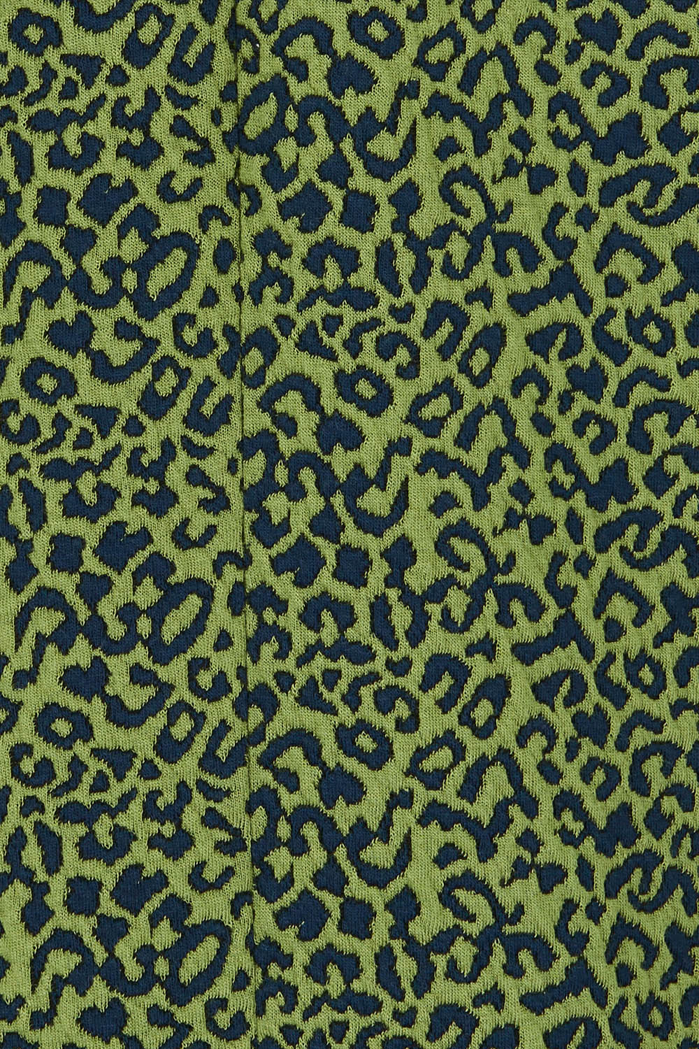 Product shot of the Leopard Jacquard Blazer in colour Leopard (Green), detail