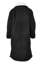 Product shot of the Valkyrie Puffer Jacket in colour Black (Black), from the back