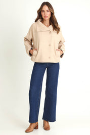 Prue Pea Coat – Cream