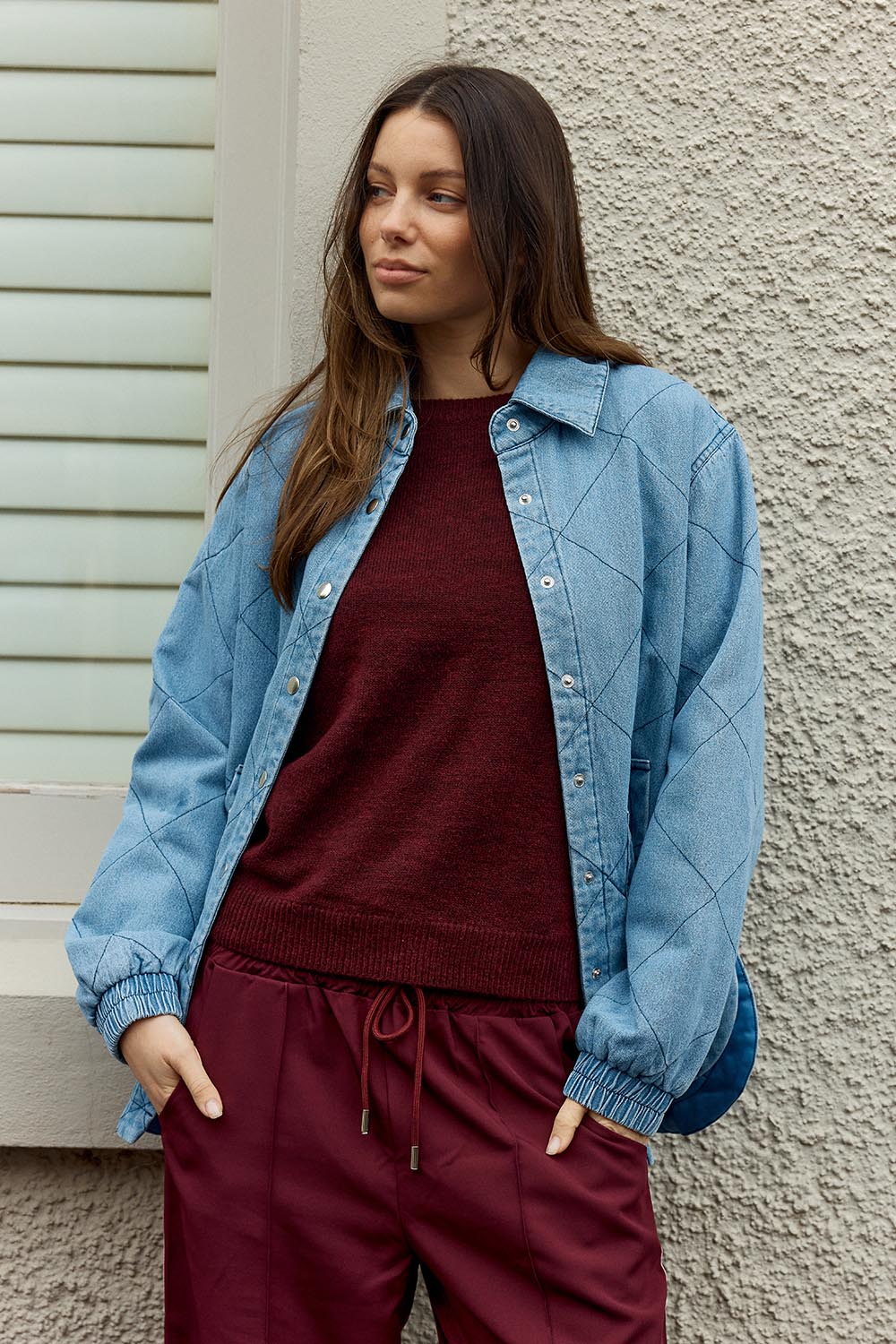 Quest Cotton Quilted Jacket – Bluewash