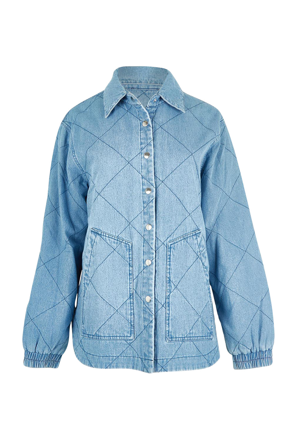 Quest Cotton Quilted Jacket – Bluewash