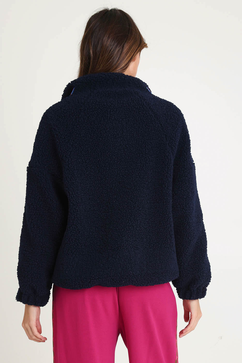 Aubrey Fleece Jacket – Navy