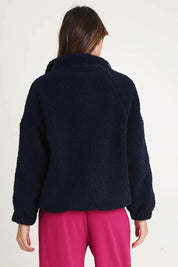 Aubrey Fleece Jacket – Navy