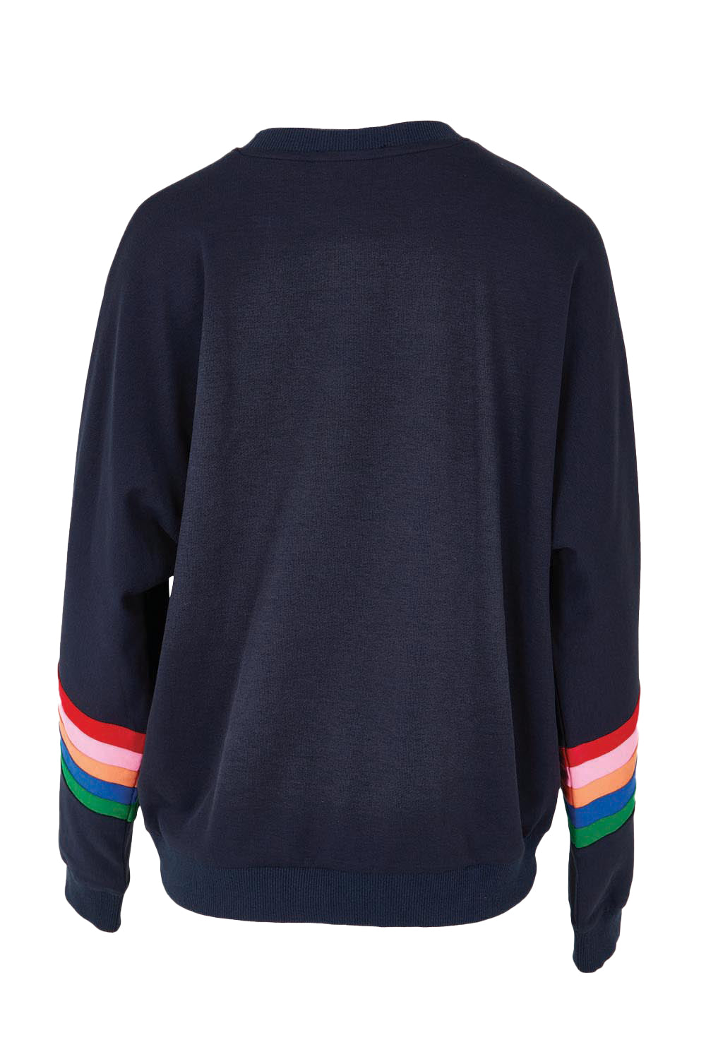 Product shot of the Davina Cotton Blend Jumper in colour Bluemulti (Blue), from the back